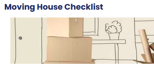 Moving House Checklist